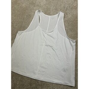 Calme Tank Top Women's White XL Racerback Mesh Performance